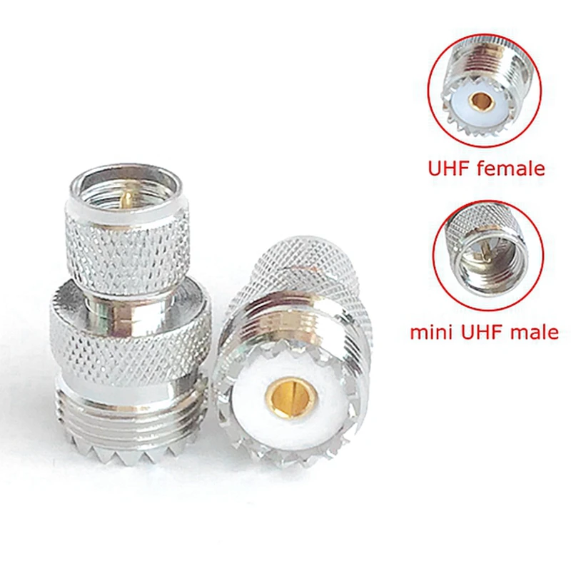 

1Pcs Mini PL259 UHF Male Connector SL16 MINI UHF PL259 Male To SO239 UHF Female RF Coaxial Converter Brass Copper