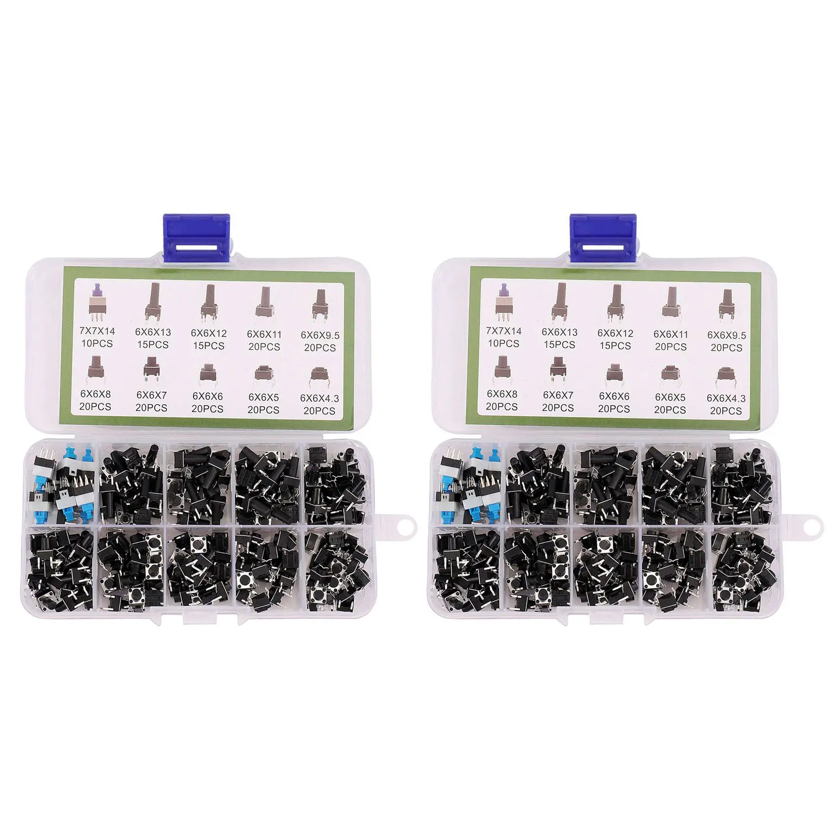 

Best Of 2025-10 Kinds Values 360PCS Tactile Push Button Switch Micro-Trigger Mini Momentary Tact Assortment