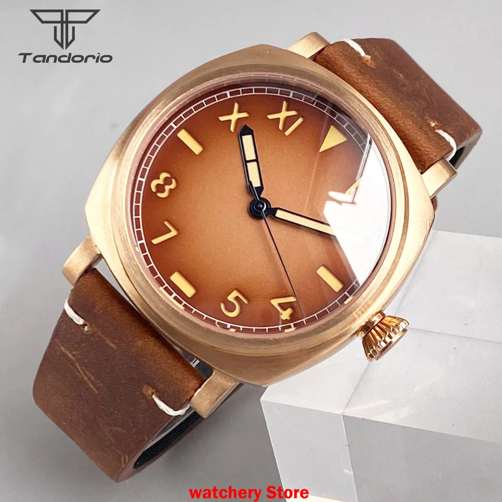 42mm CUSN8 Bronze/Steel Case AR Sapphire Glass Luminous Marks NH35 PT5000 Automatic Movement 20ATM Waterproof Men\'s Watch