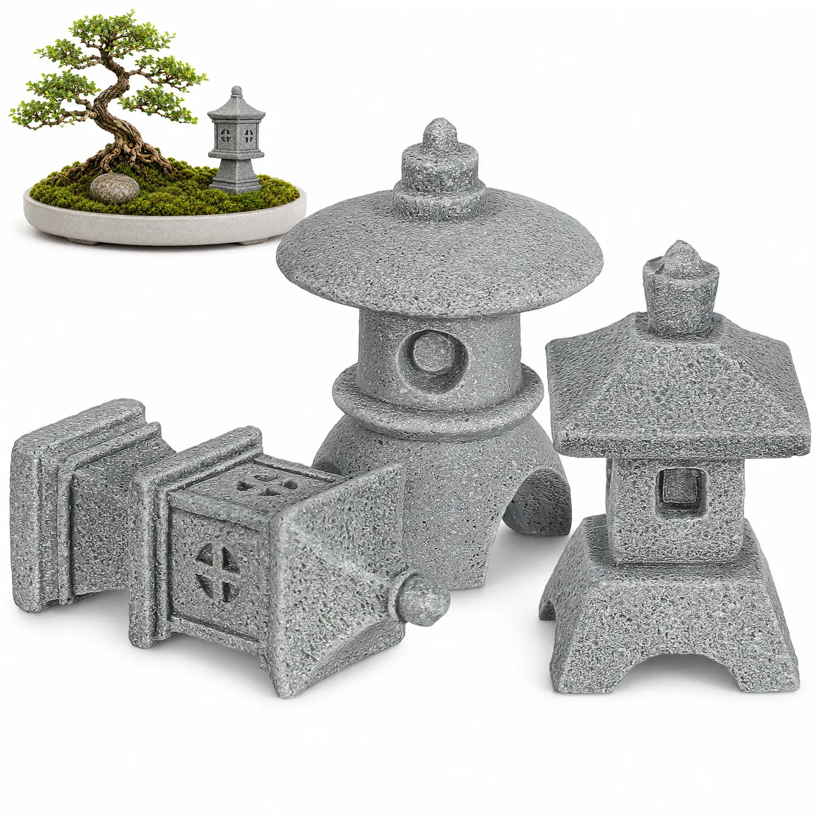 Mini sculpture de pagode de st - Mini Bonsai Zen Garden avis et prix