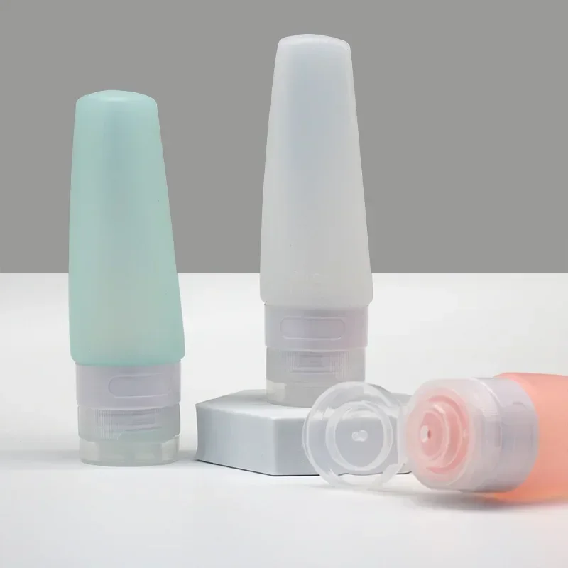 Garrafas de aperto portáteis para essência, shampoo, cosméticos líquidos - kit de garrafa recarregável para viagem