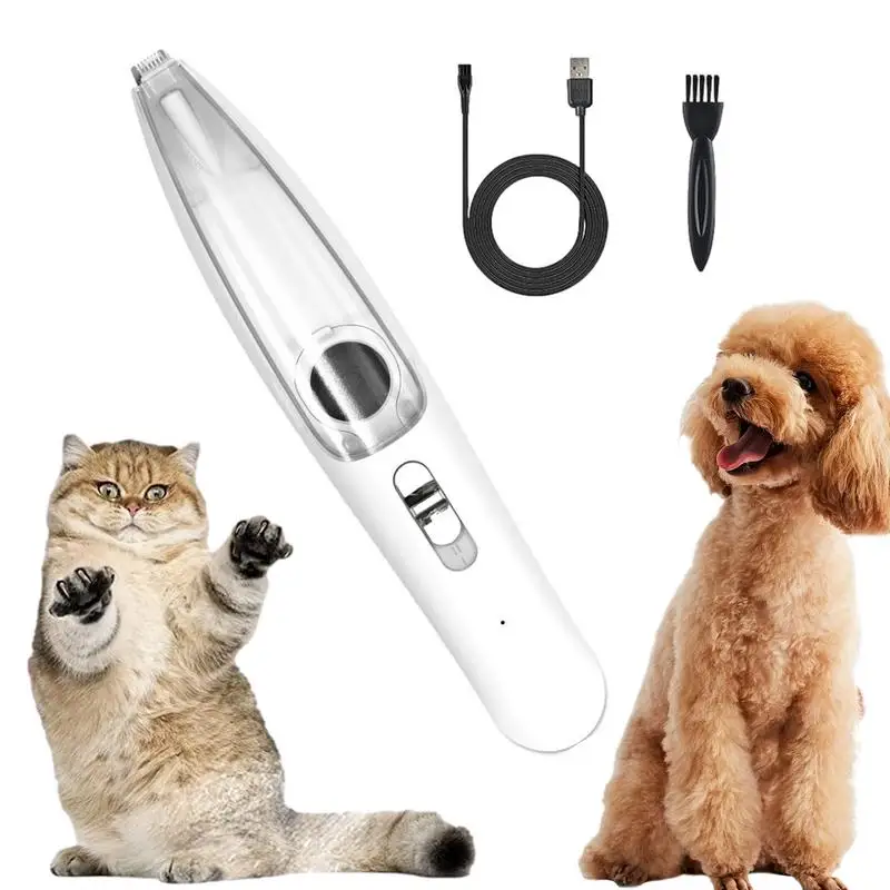 Low Noise Dog Hair Clipper For Paw Fur Grooming Vacuum Pet Hair Cutting Machine Trimmer Shaver For Dog Cats Eyes Ears Face