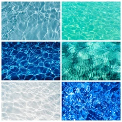 Blue Sea Water Shiny Ripples Summer Ocean Theme Photo Studio Background Children's Birthday Party Scenery Photo Background