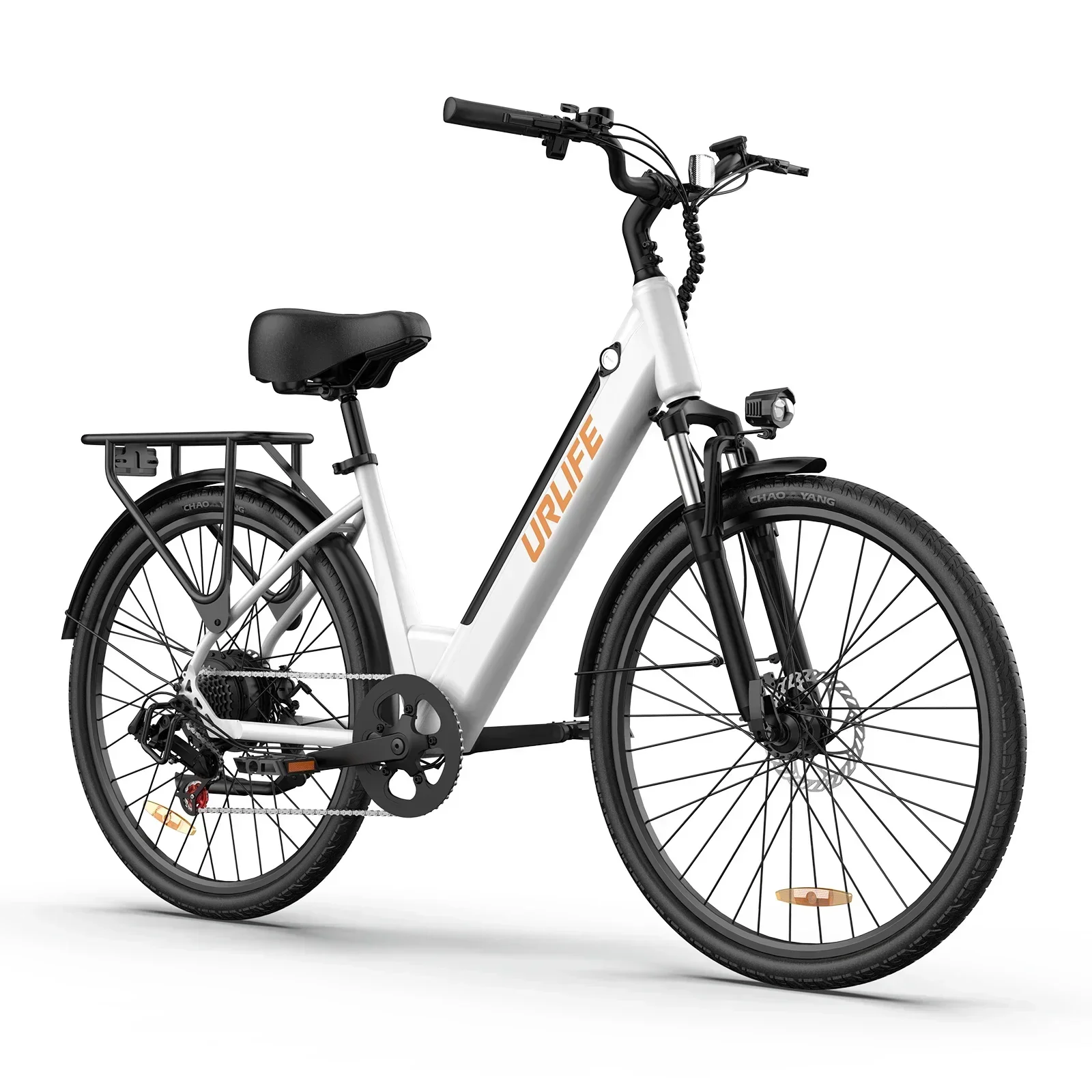 URLIFE E26 Adult EBike 250W 48V10.4AH Battery City Commuter Electric Bike 26 Inch Tires Electric Bicycle