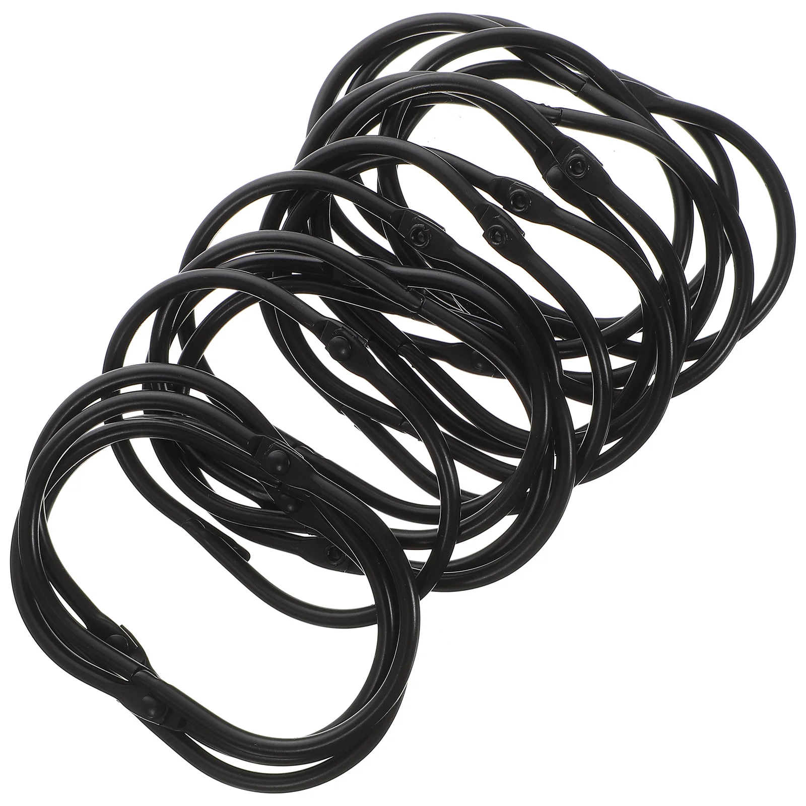 

30 Pcs Shower Curtain Rings Rustproof Iron Decoration Smooth For Bathroom Curtains Various Colors