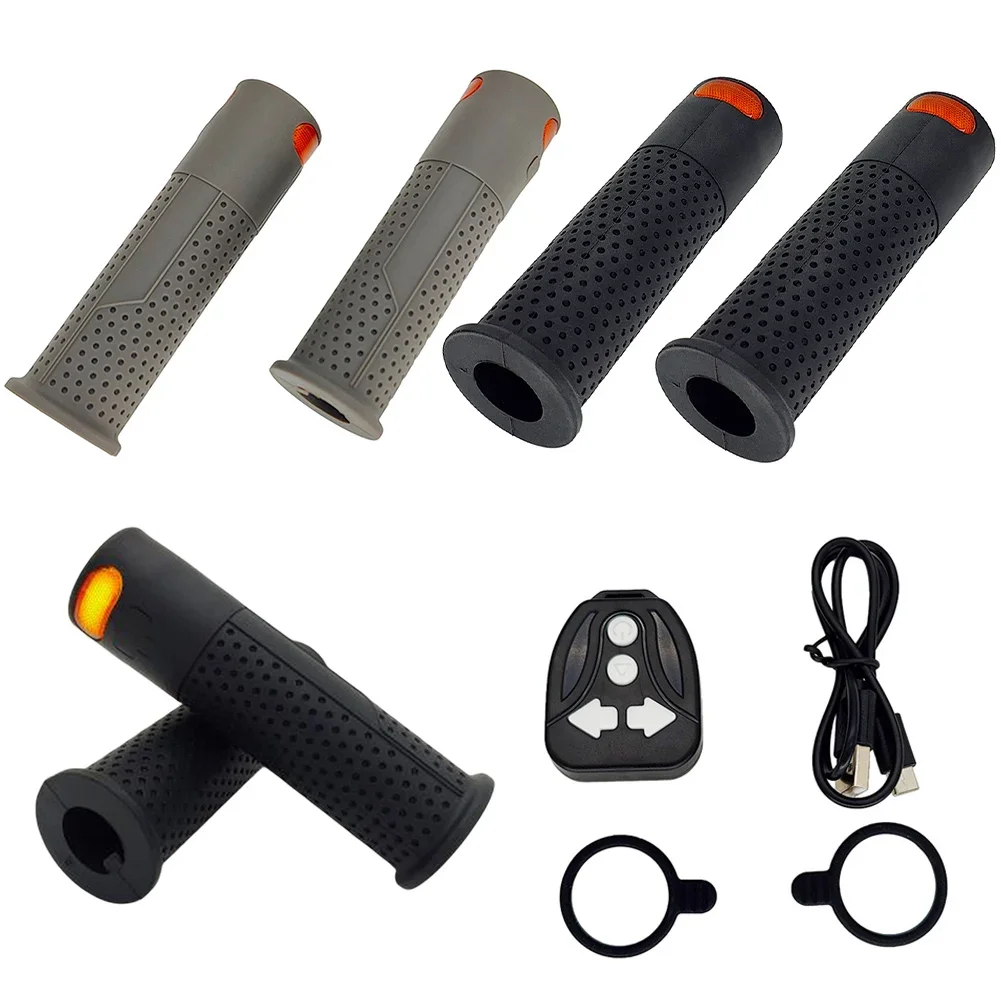 1 Pair Handlebars Electric Scooter With Turn Signal Light Handlebar For Xiaomi For M365 Turn Signal Grips Handlebar Accessories