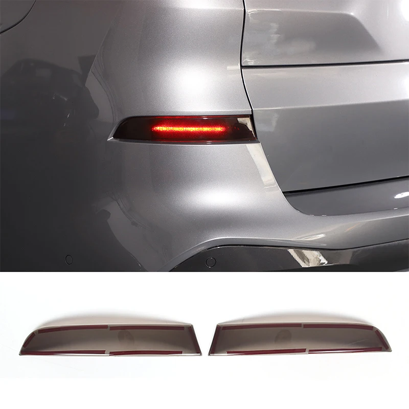 

For BMW X5 G05 2019 2020 2021 2022 ABS Blackened Car Rear Tail Fog Light Lamp Cover Trim Sticker Auto Exterior Accessories