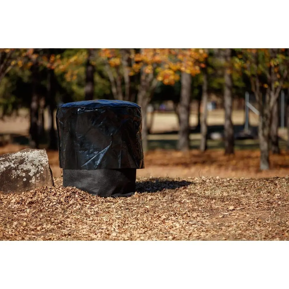 Plastic-Lidded Fabric Composting Bin
