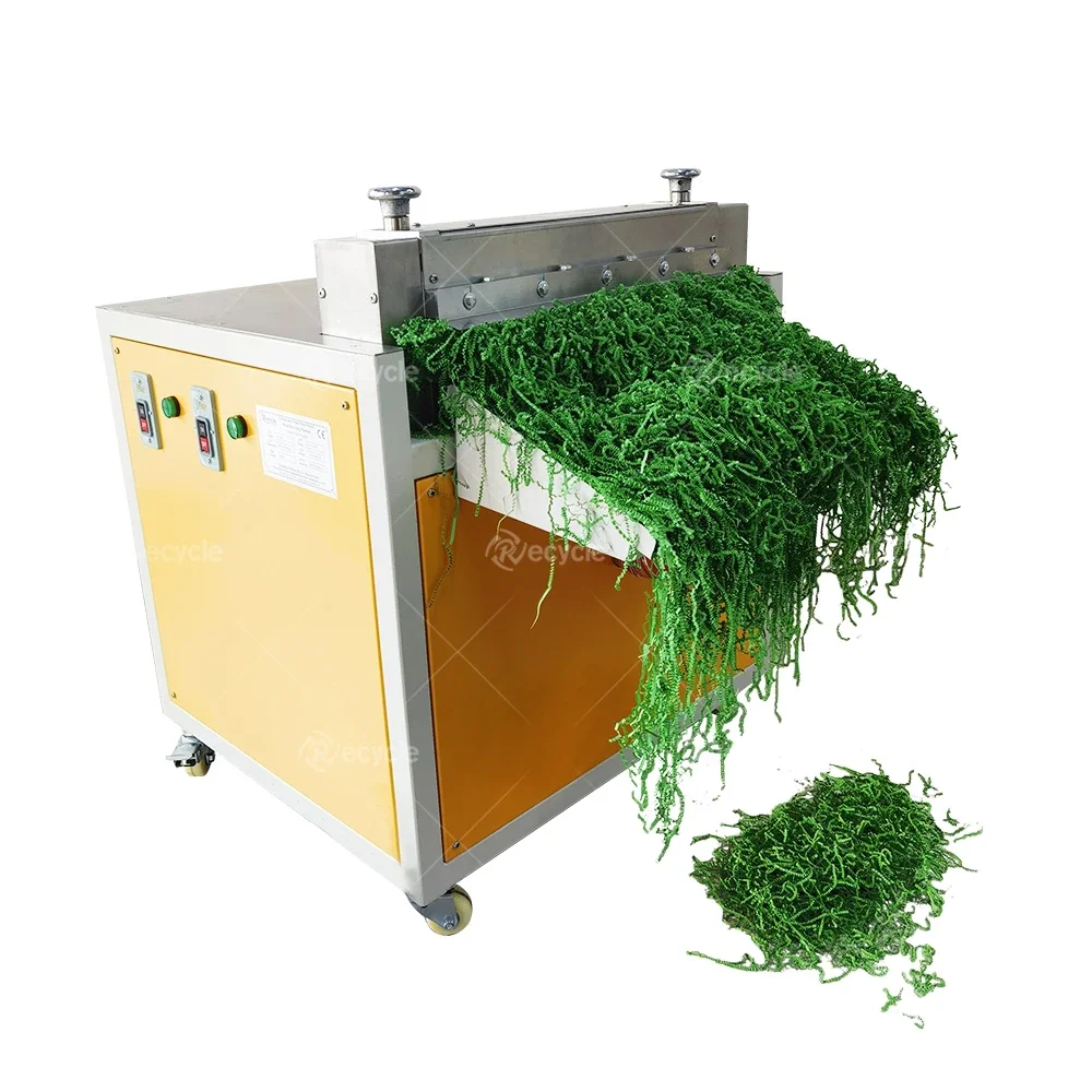 

High Capacity Crinkle Packing Paper Shredder Raffia Paper Shredding Machine With Semi Automatic Feeder