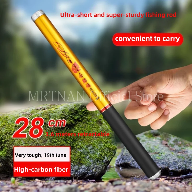 

Вудка 2,7 м, 4,5 м, 5,4 м, 6,3 м, 7,2 м, короткая удочка, складная удочка с озерным потоком, качественная карбоновая удочка для всех вод