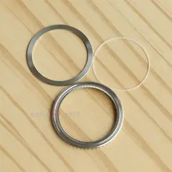 Flute Bezel+Steel Ring+Rubber Gasket for Rolex 116610 126610 Submariner 40/41mm