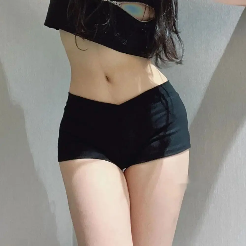 New Casual Ultra Short Sports Sexy Fitness Running Black Ballet Pants Training Flat Pants Simple Tight Low Waist Shorts Women