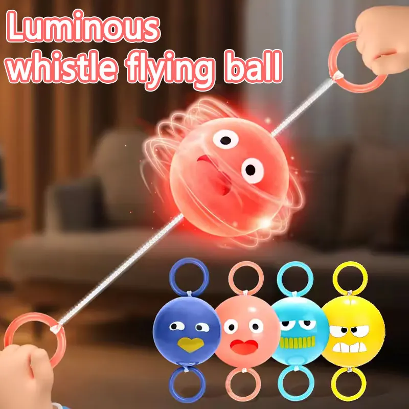 Luminous Whistle Ball Toys Funny Children Decompression hand-eye Coordinated Exercise Steel Ball Toys Childhood Puzzle Gifts