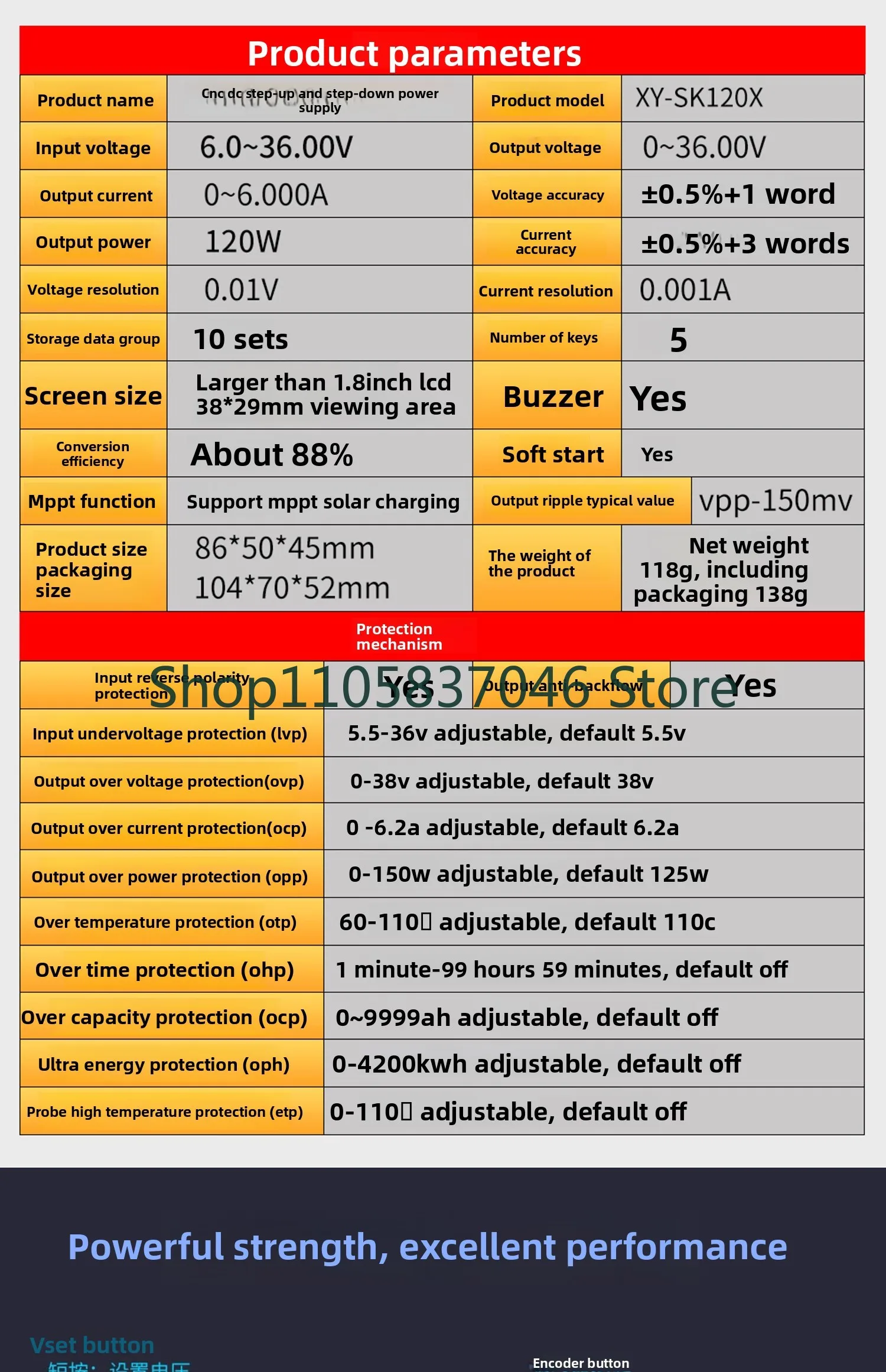 150W adjustable voltage regulator CNC power module 7A multifunctional constant voltage and current maintenance power supply