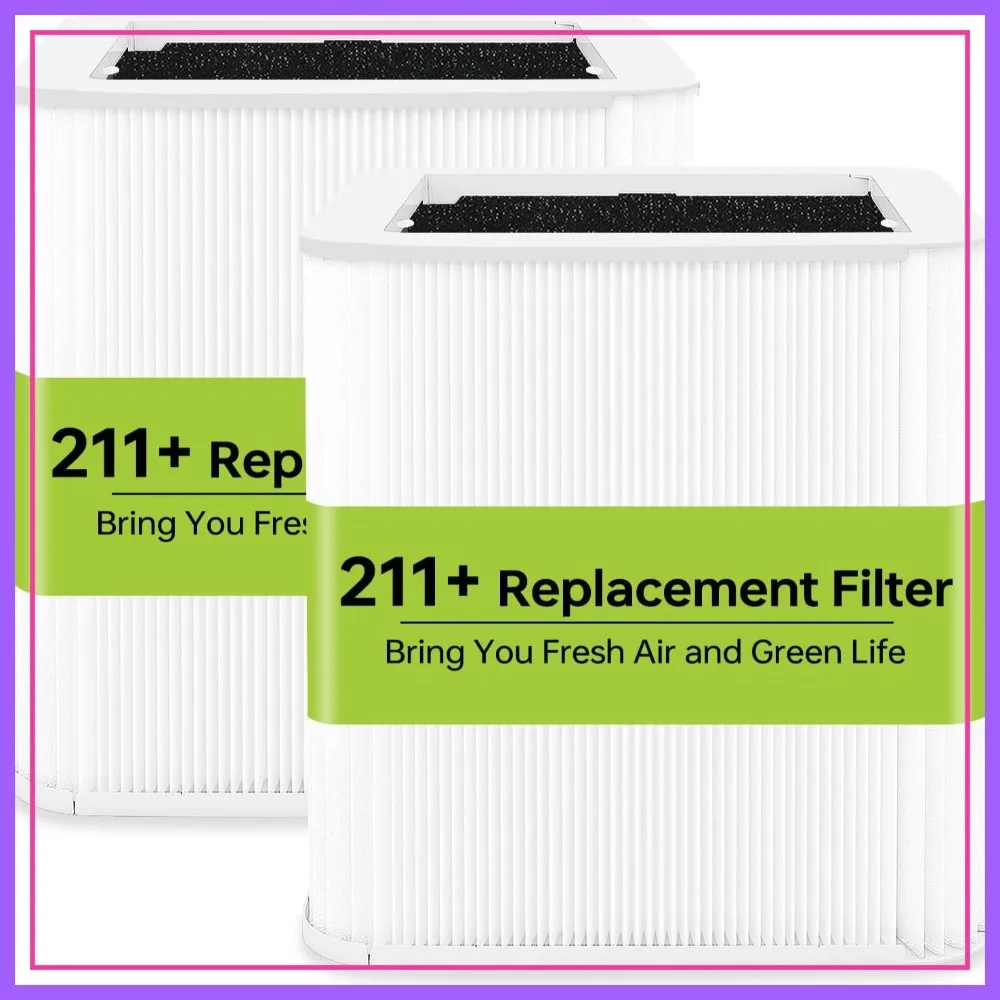 Replacement Filter for Air Purifier, 2-in-1 HEPA & Activated Carbon, 2 Pack