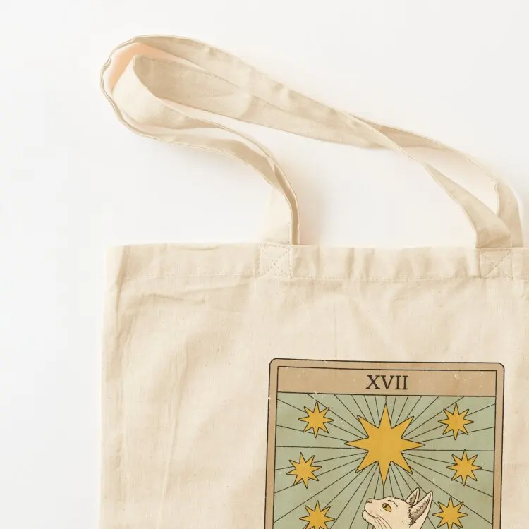 The Star - Cats Tarot Tote Bag حقيبة نسائية للمتسوقين حقائب نسائية حقيبة حمل حقائب جمالية #3
