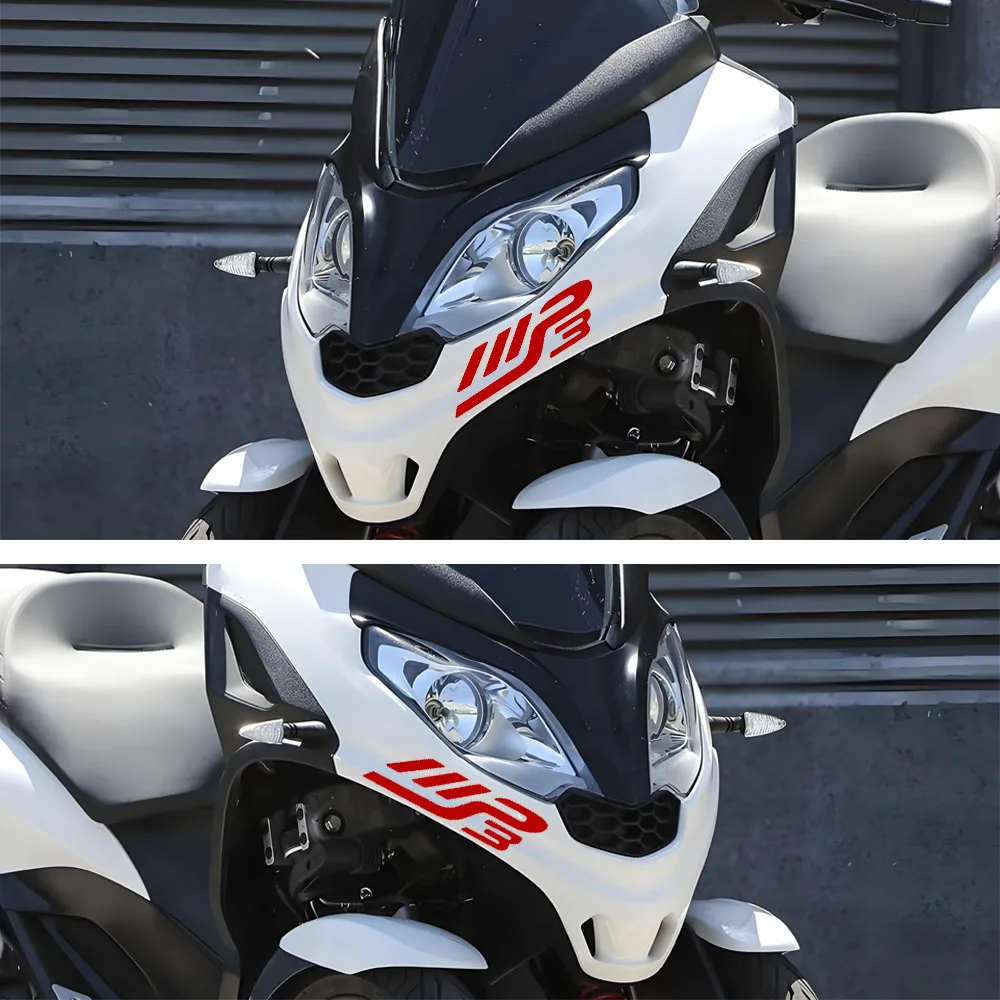 

For MP3 250 300 400 500 Motorcycle Front Stickers Motocross Fairing Decals Accessories Waterproof