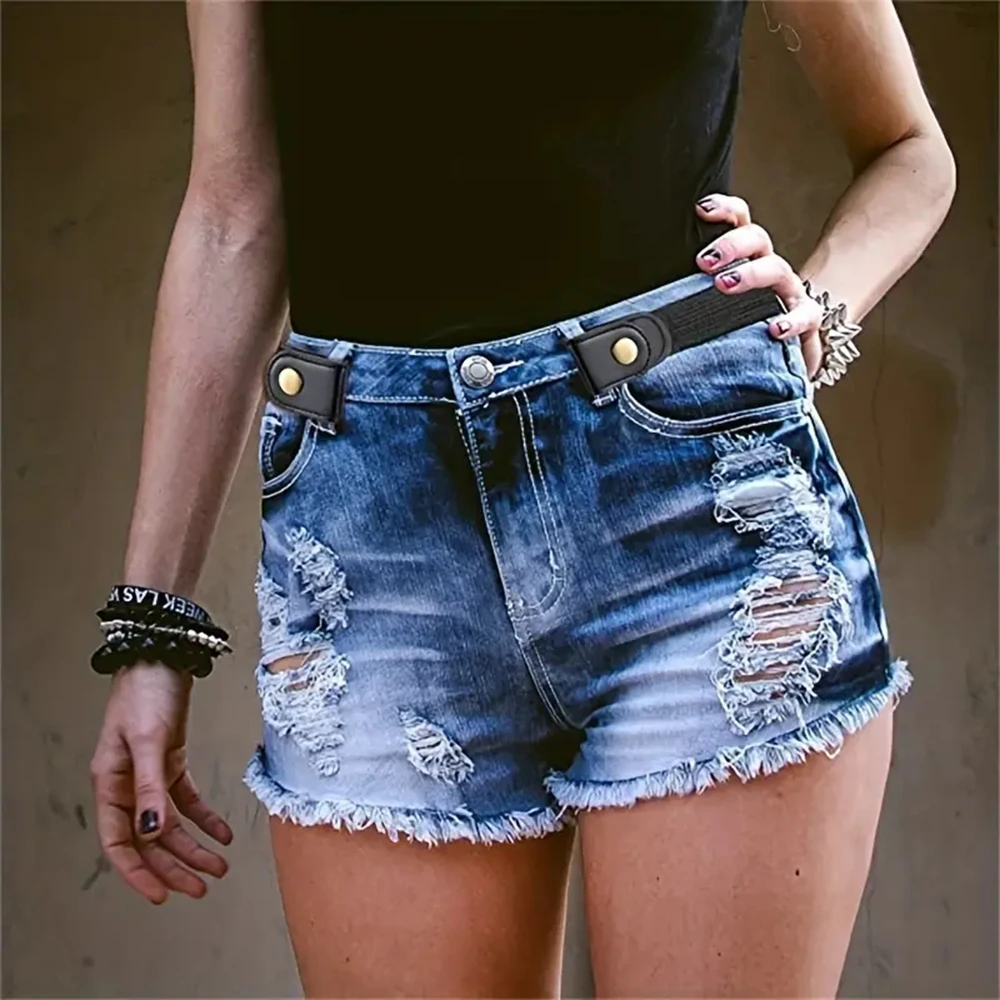 Unisex Elastic Belt 3PCS Set Wear Resistant Versatile Soft Belt For Denim Pants