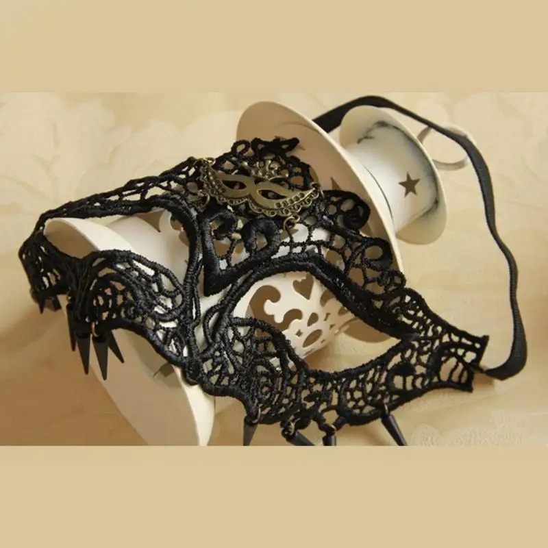 652F 가장 무도회 마스크 레이스 아이마스크(결혼식용 리벳 포함), 여성용 레이스 아이 마스크 가장 무도회 파티, 프롬, 카니발,