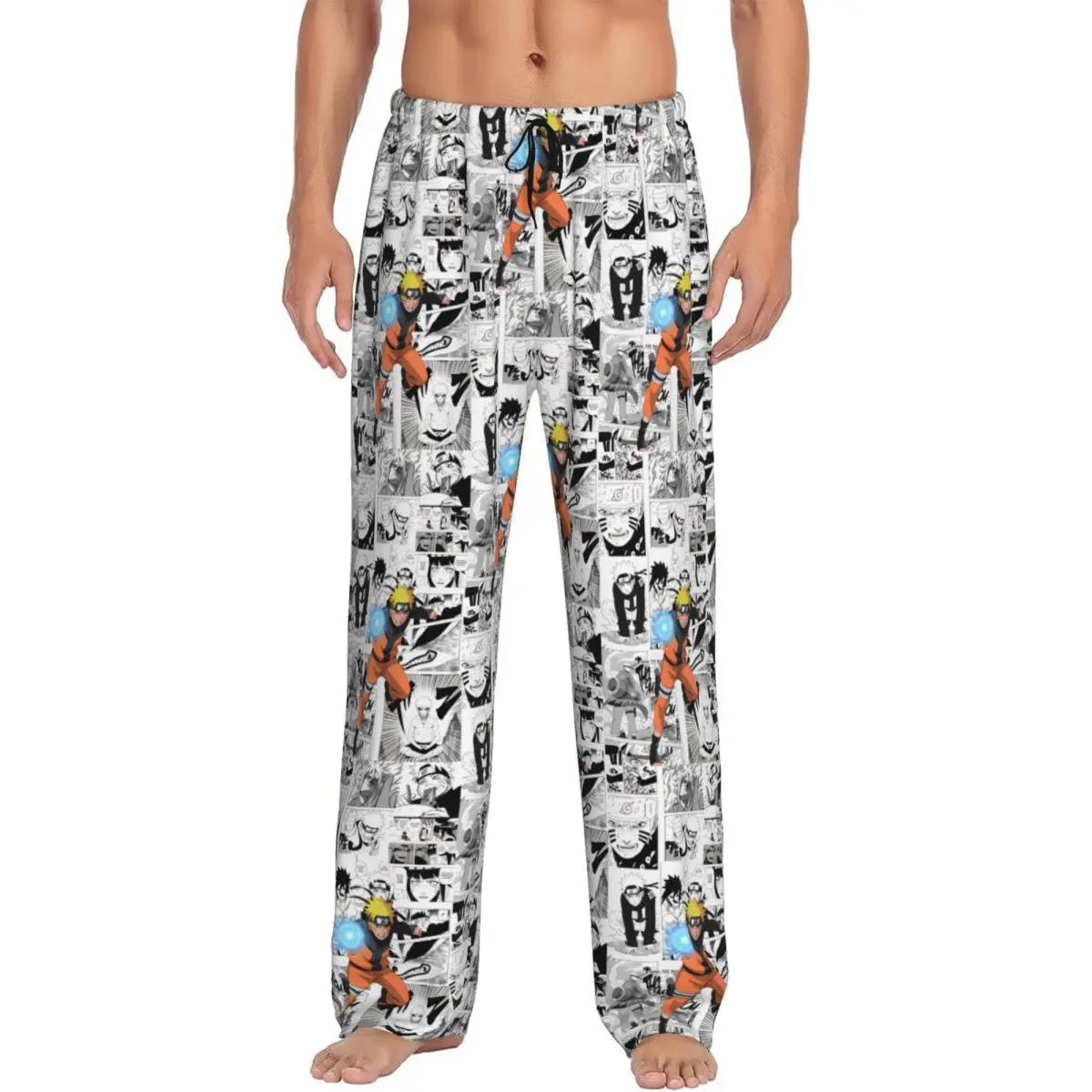 

Custom Printed N-Narutoes Uzumakis Narutos Pajama Pants Men's Shonen Manga Cartoon Anime Sleep Sleepwear Bottoms with Pockets