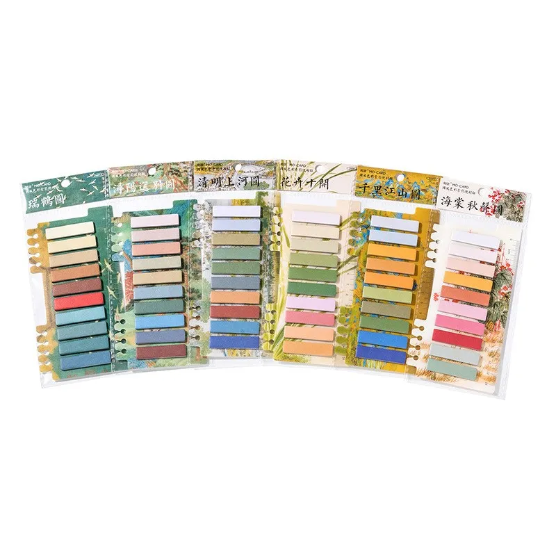 200 Pcs Sticky Book Tabs Colorful Annotation Tabs Writable Sticky Notes Page Marker For Students School Office Supplies