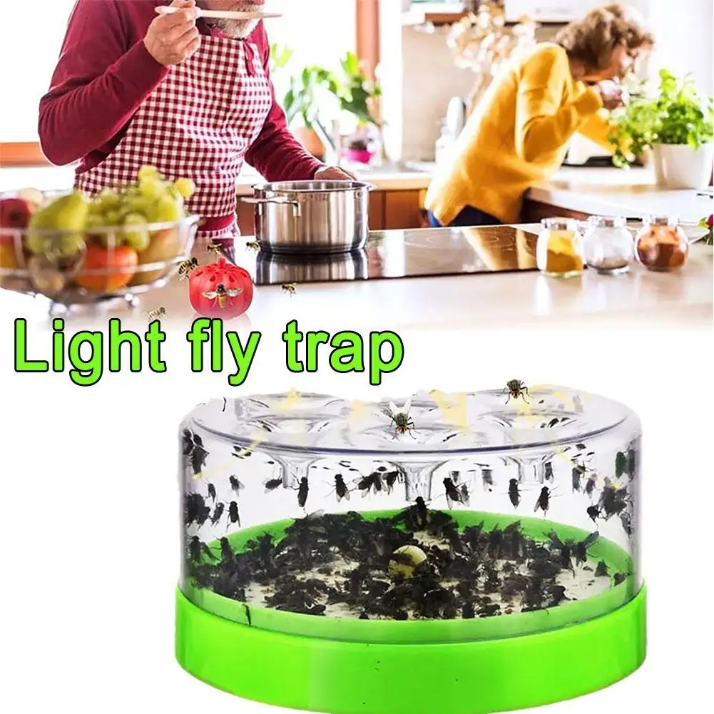Light Fly Trap Home Pest Control Electric Bug Zapper UV Light Rotating Fly Catcher For Restaurant Kitchen Indoor Outdoor Safe