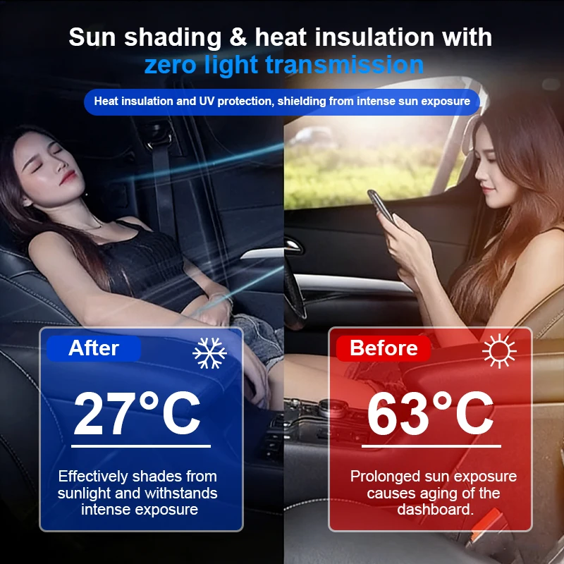 Sunshade For Volkswagen VW Caddy 2K Maxi 2004~2019 Car Full Visor Sunscreen Protection Anti-UV Window Privacy Cover Accessories view 6