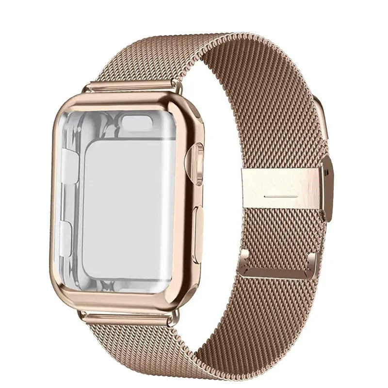 

Applicable to Apple Apple Watch Series 7 6 SE 5 Apple Metal Watch Band in Milan