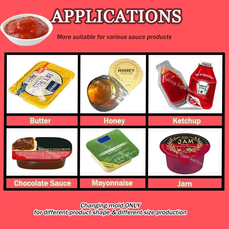 Hot Sale Automatic Small Ketchup Tomato Sauce Liquid Cream Blister Packing Machine Blister Machine