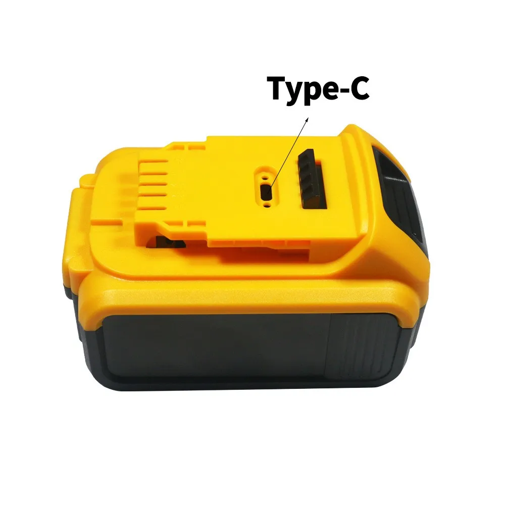 

For DEWALT 20V 4.0Ah 4000mAh-Type-C Power Tool Li-ion Battery, Replacement DCB200 DCB202 DCB203 DCB204 DCB205 DCB206