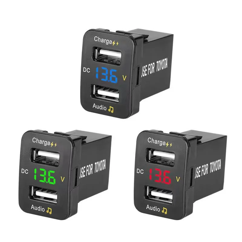 

Быстрая зарядка QC3.0 для автомобильных зарядных устройств, подходящая для Toyota Corolla Reling, модифицированная USB-флеш-зарядка и подключаемый USB-накопитель