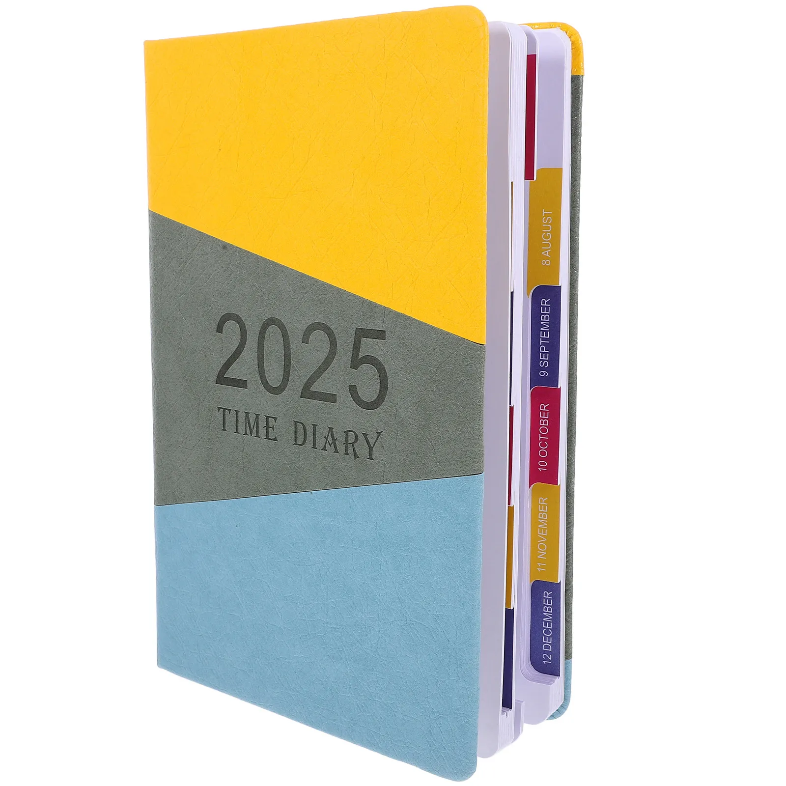 

2025 Yearly Planner Notepad A5 Compact Lightweight Agenda Notebook for Academic Daily Planning Goal Tracking Professional