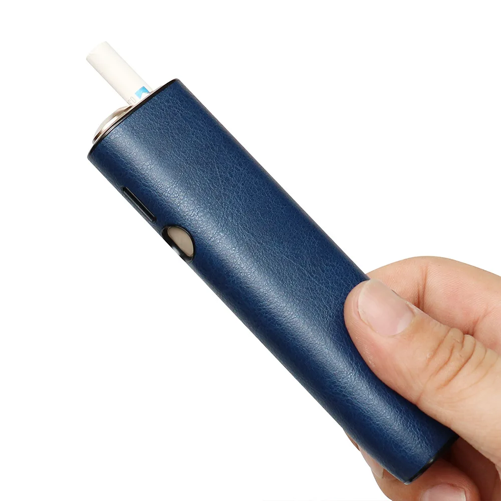 حافظة صلبة بلون سادة من مادة جلد البولي كربونات + البولي يوريثان لهاتف IQOS ILUMA ONE