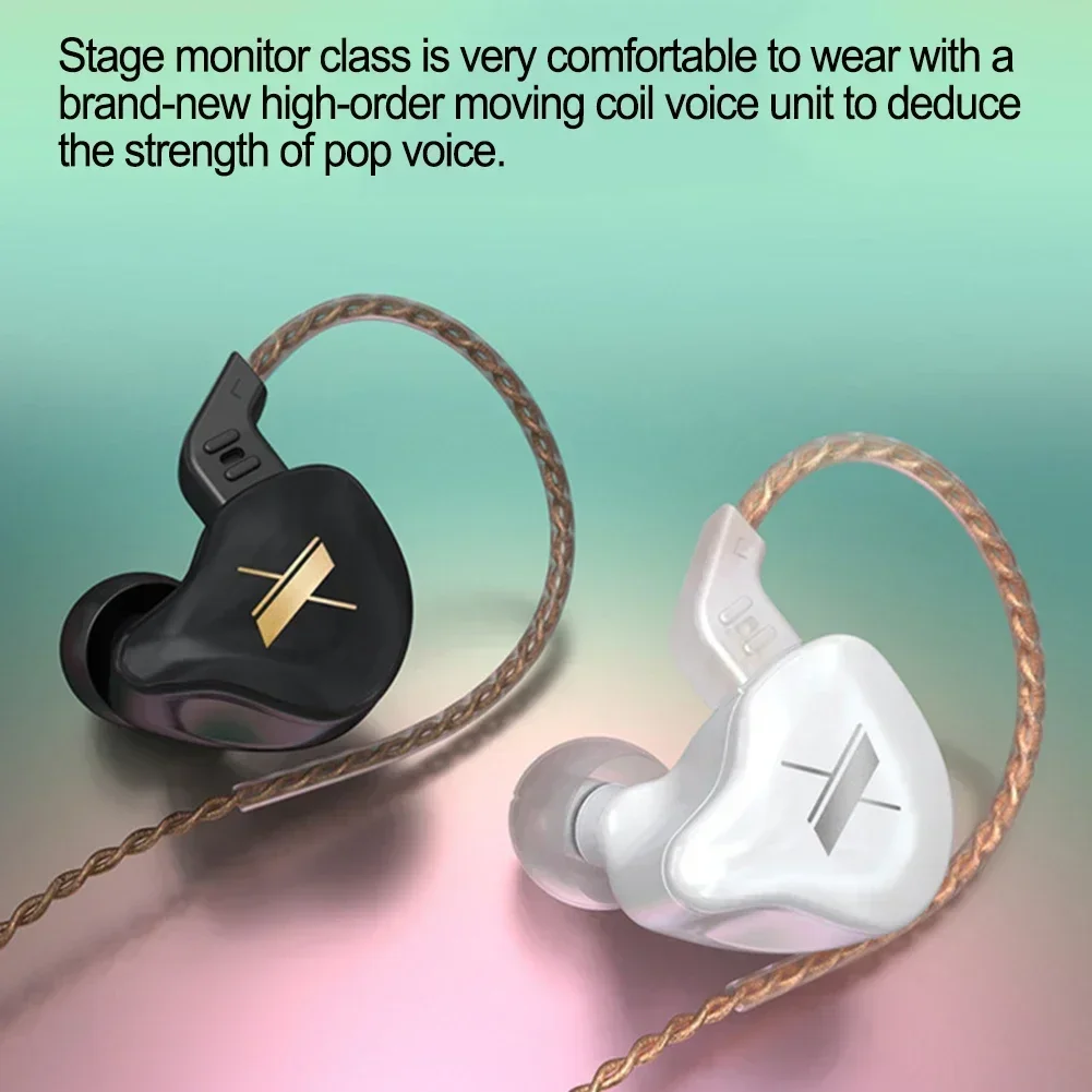 KZ-EDX In-Ear Headest With Microphone Wire Control Game Sports Music Headphones Noise Reduction HiFi Headphones