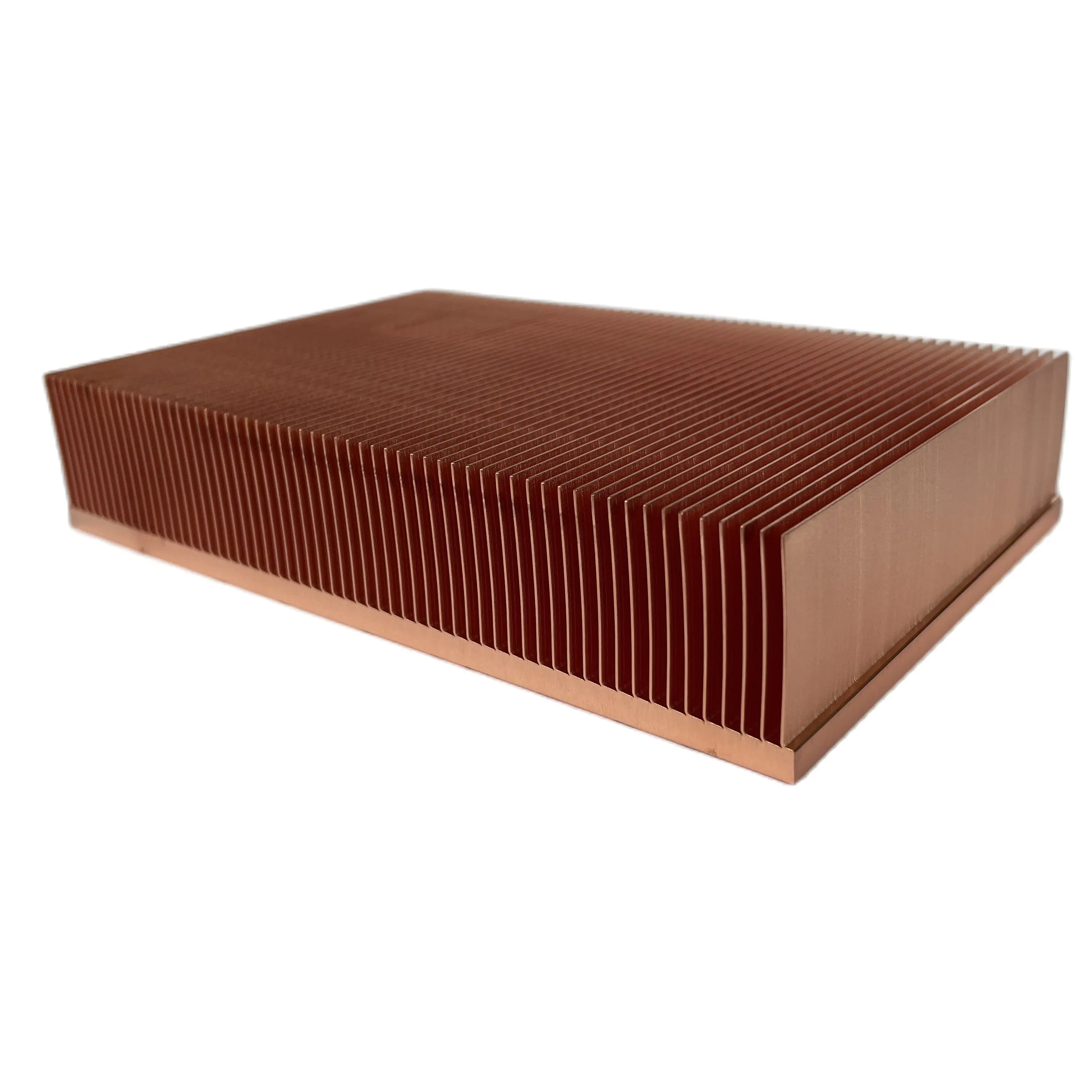 

Pure Copper Heatsink 150x100x30mm Skiving Fin Radiator For Industrial Equipment Medical Device