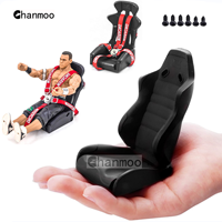 Simulation Cab Car Seat Strap Chair Model Decoration Safety Belt for 1/10 RC Crawler Car Axial SCX10 III TRX6 Wrangler Parts