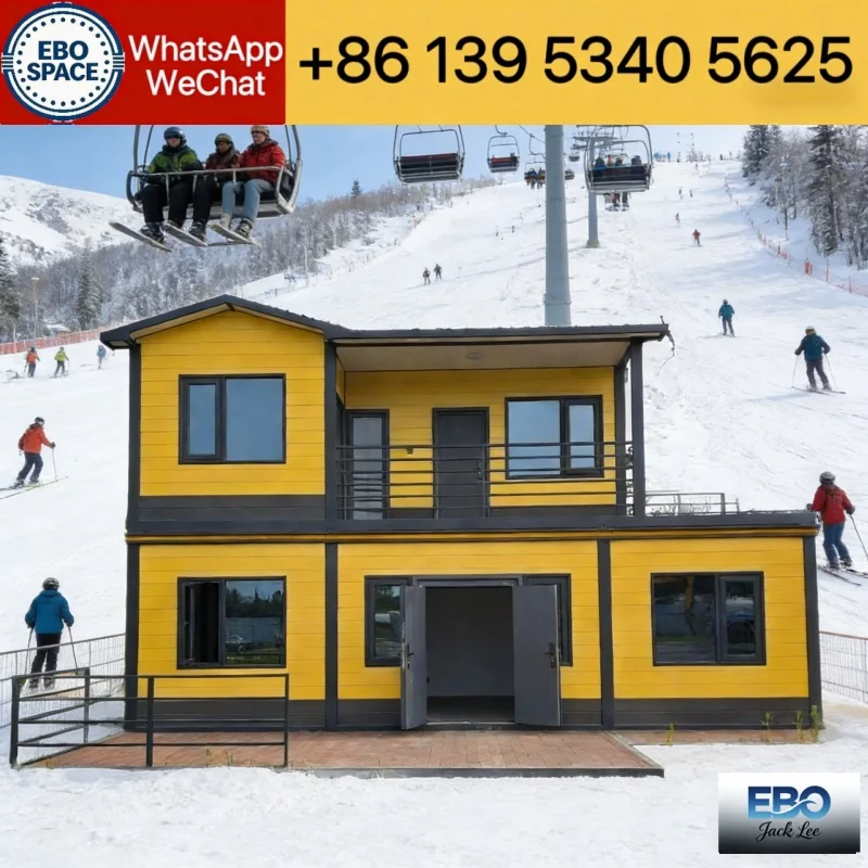 Industrial 20ft expandable prefab foldable container house outdoor cabin villa waterproof system kitchen bathroom included