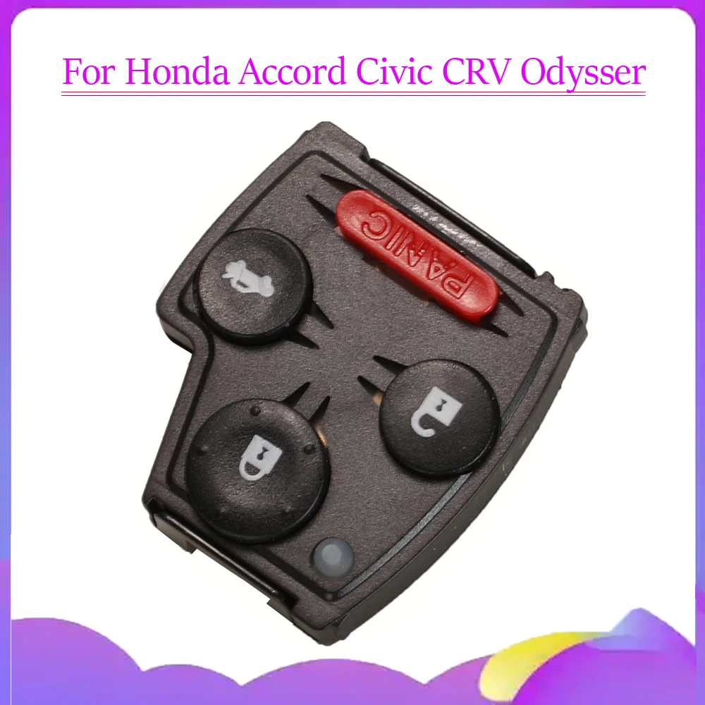 jingyuqin Neue X1 X10 Fernbedienungs-Autoschlüsselhülle mit Tastenfeld für Honda Accord Civic CRV Odyssey Pilot 2007-2013 Ersatzgehäuse