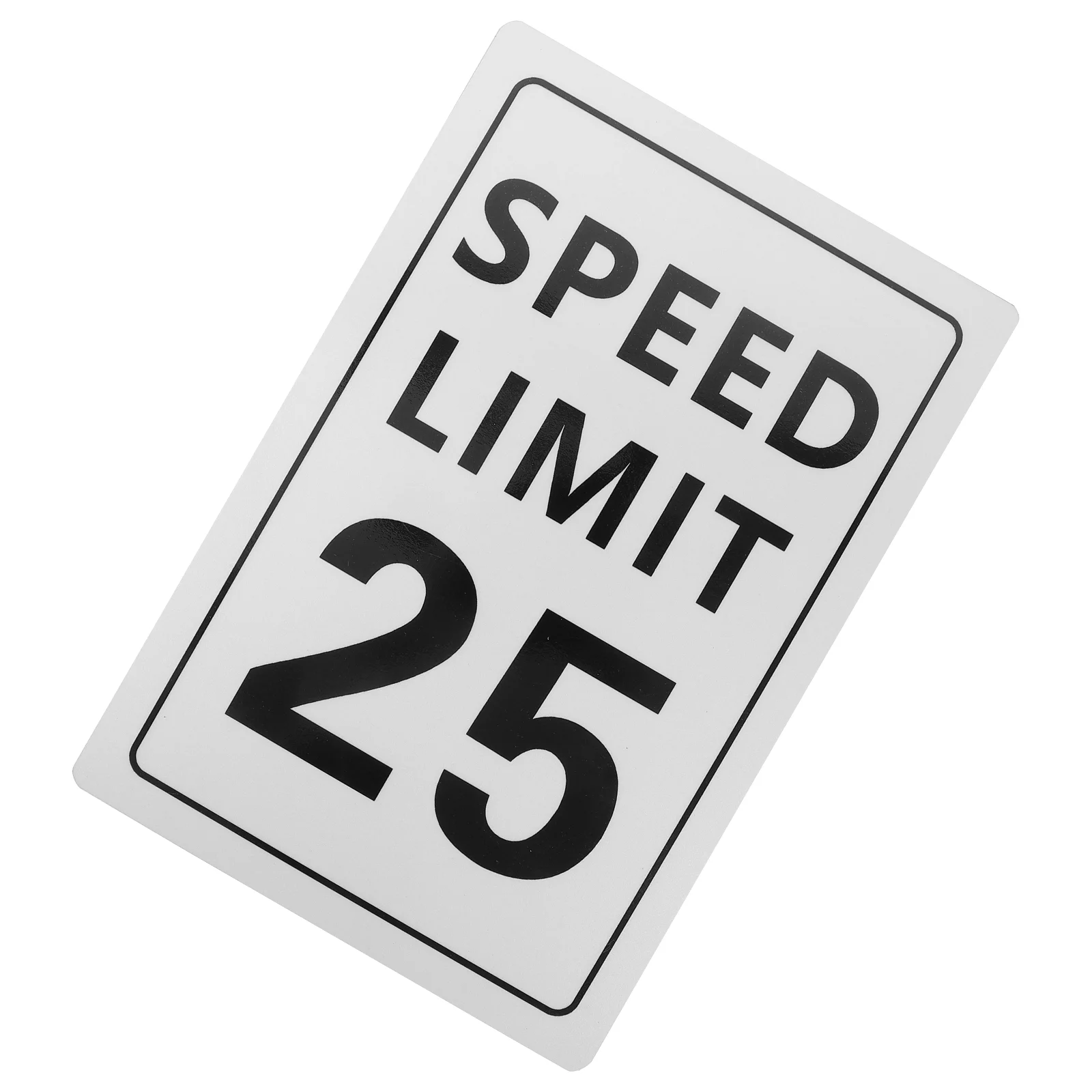 25 Mile Speed Limit Sign for Road Metal Limited Warming Warning Aluminum Alloy Caution Symbol