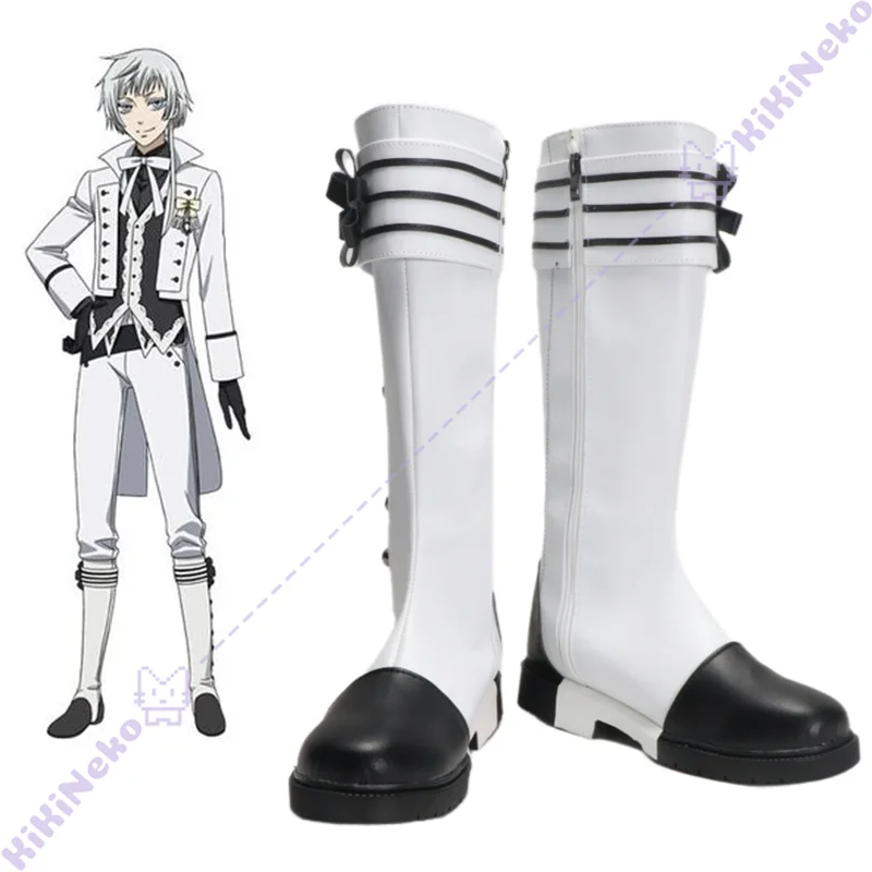 Zapatos de Cosplay de Anime Charles, botas Undertaker Chāruzu Gurei, zapatos de Cosplay para fiesta de Todos los Santos, mujeres y hombres adultos