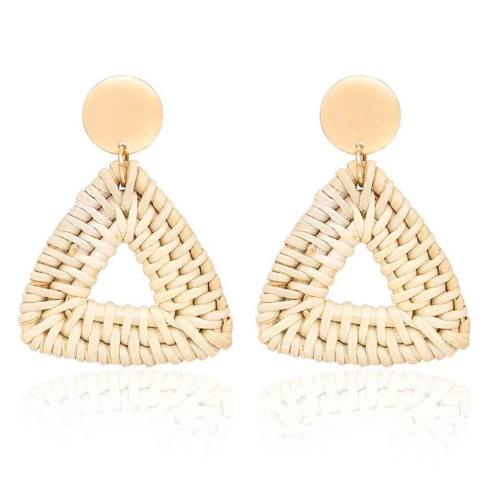 JIOFREE 2022 New Fashion Round Occident Clip on Earrings for Women Geometric Round Earring Wedding Jewelry