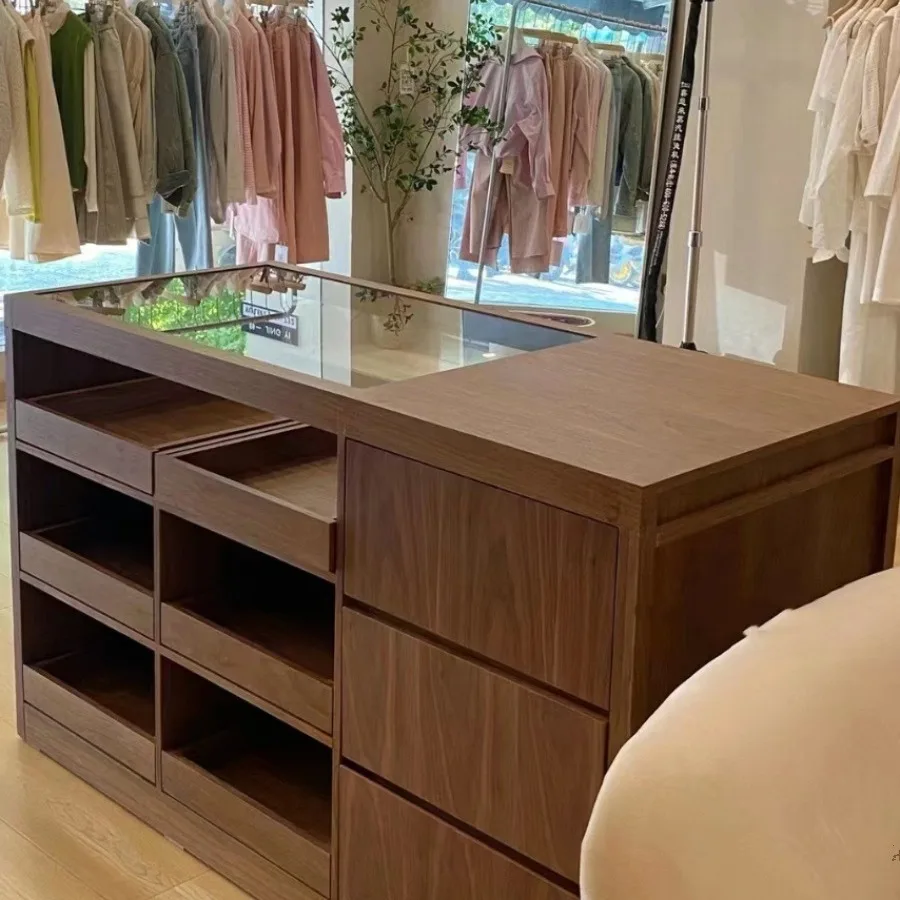 

Магазин одежды среднего действия, Островный стол, Магазин женской одежды, Средний сборочный стол, Простой современный стол-витрина, Сумка для обуви Dis