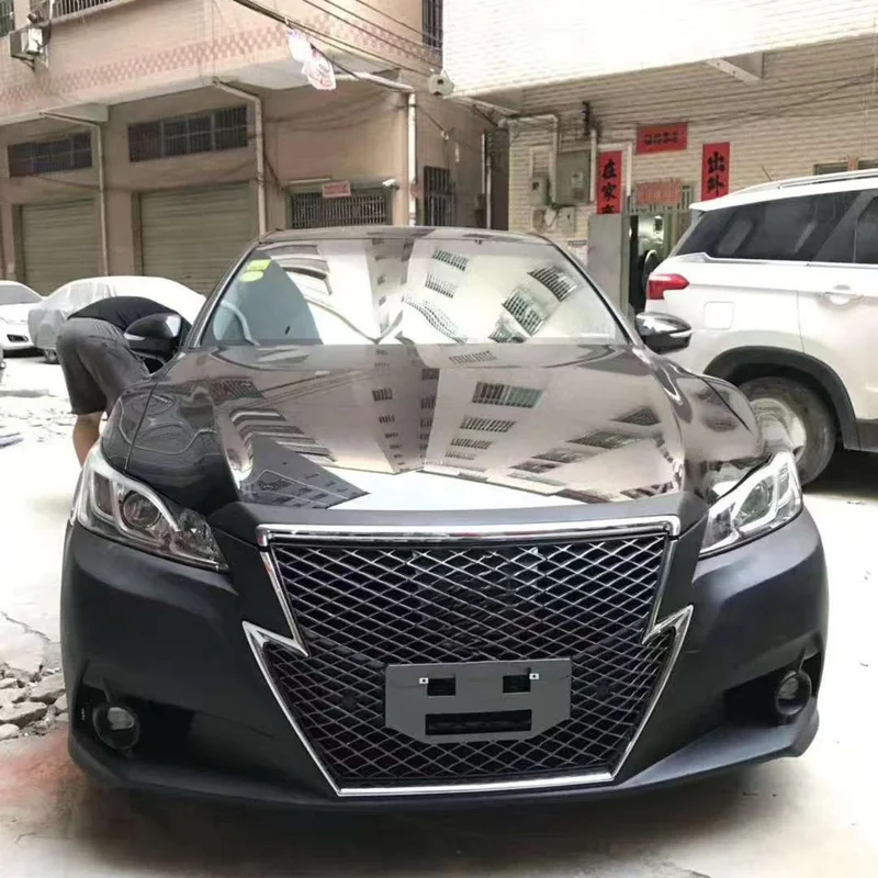 For Toyota Crown 14th Generation JDM Spec Body Kit Front Bumper Assembly With Crown Emblem Grille Exterior Accessories