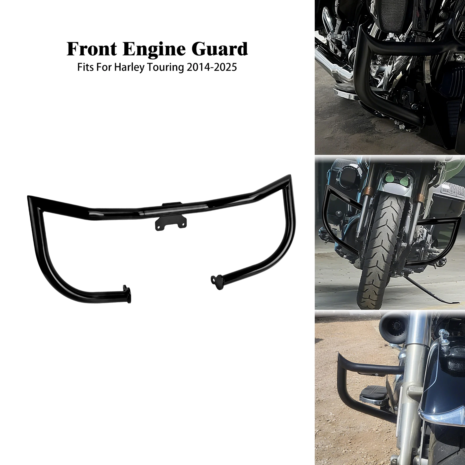 Motorcycle Front Engine Guard Highway Crash Bar Protector For Harley Touring Road King Electra Street Glide Ultra Limited 14-22