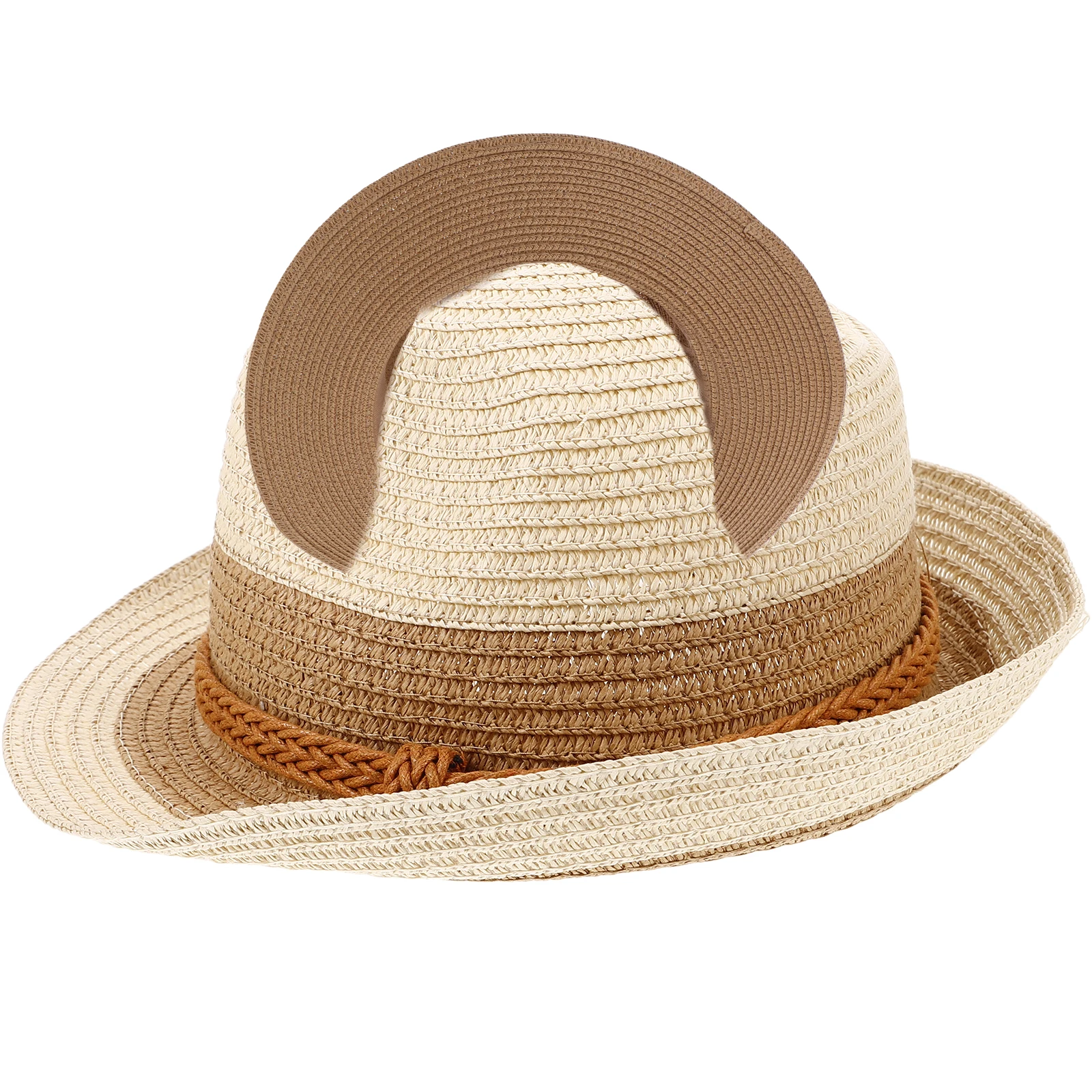 

Fashionable Women'S Straw Sun For Summer Beach Outdoor Uv Protection Lightweight Woven Large Brim Travel Vacation Ladies Summer