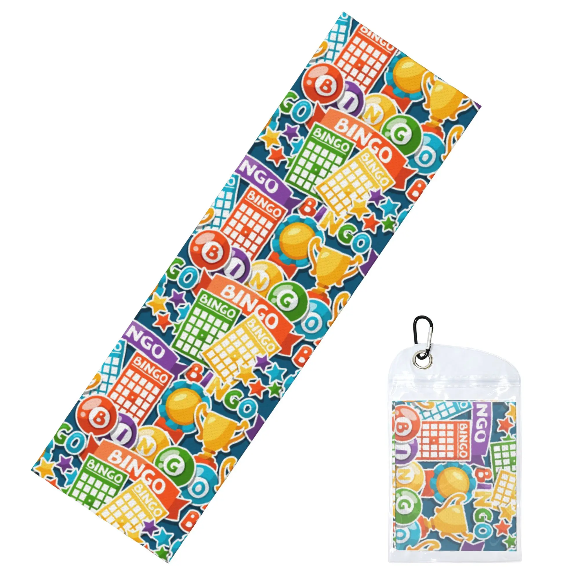 Bingo Paper Game Cold Exercise Towel   Super Soft Breathable Instant Cooling Towel Yoga Towels