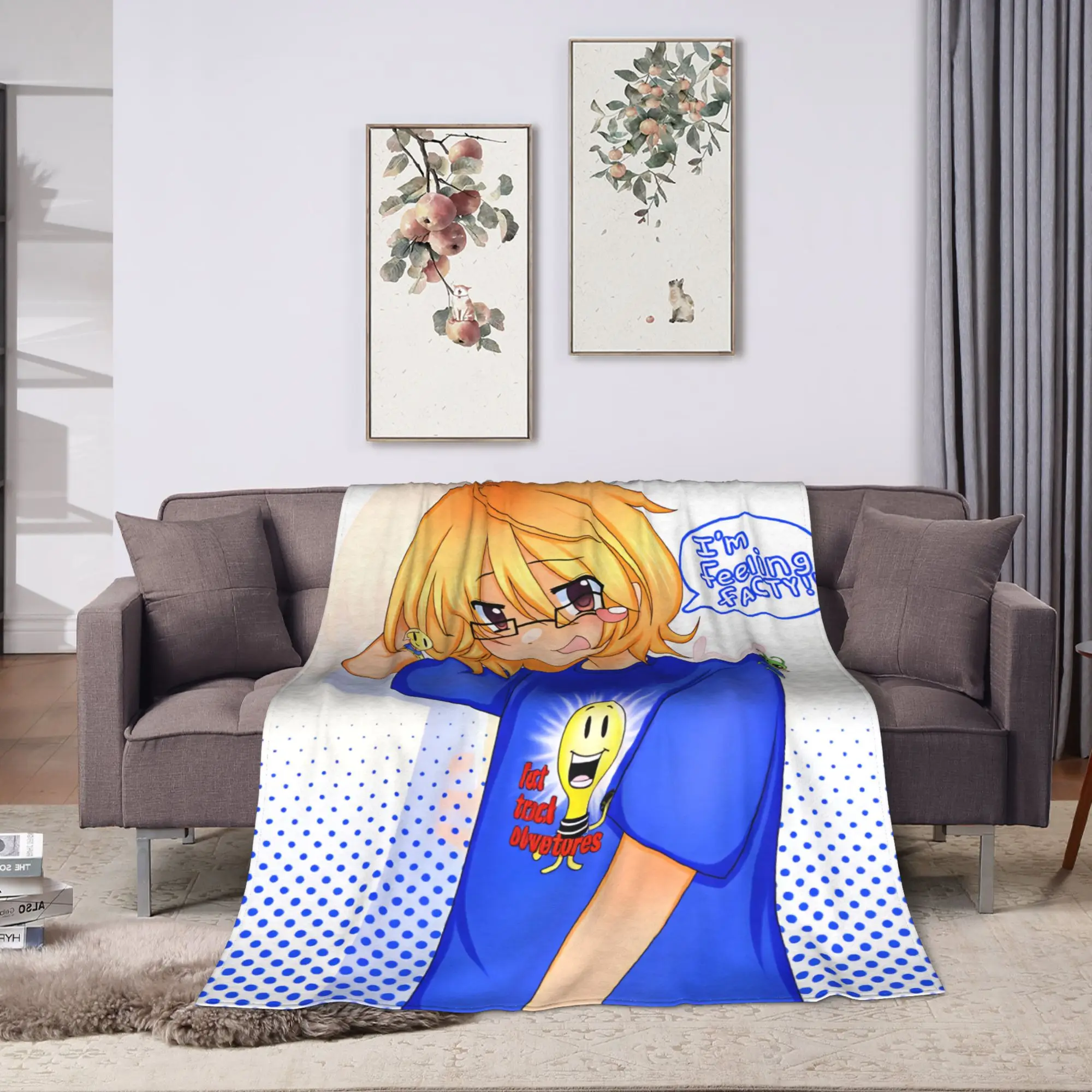 Fact Attack Adventures Comfortable Blanket For Home Decor  Fashion Throw Blanket Winter Travel Flannel Bedspread