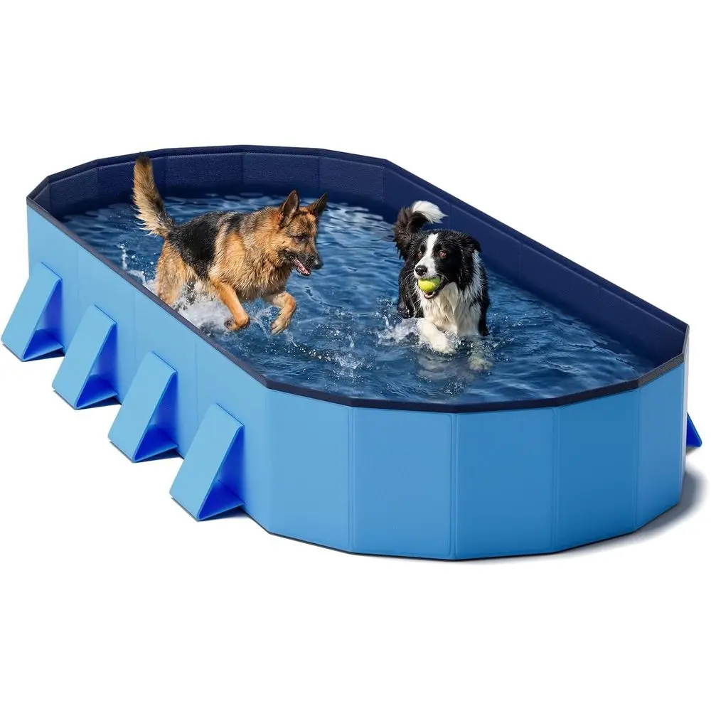 

Прочный 82-секционный восьмиугольный бассейн для собак с усиленными опорными панелями для использования на открытом воздухе и во дворах