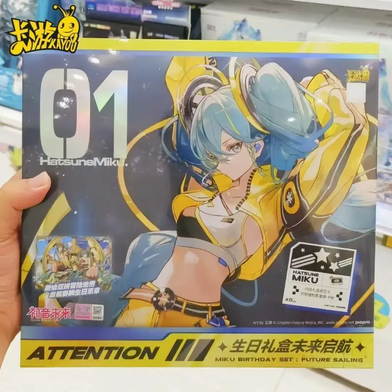 オリジナルkayou初音ミクカード未来奇航ギフトボックスprカードレーザーチケットバッジアニメーション漫画ゲームコレクションカードギフト