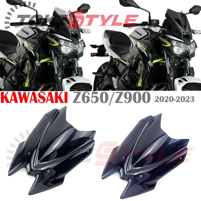 Motorcycle Accessories Modified High Modish Models Windshield Windscreen Visor Fits For Kawasaki Z650 2020 2021 2022 20-22